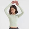 Women's Quick-Dry Yoga and Fitness Long-Sleeve Sports Tops for Autumn/Winter