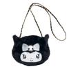 Sanrio Kuromi Face-Shaped Fur Bag Japan NEW Sanrio Characters