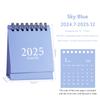2025 Студенческое украшение рабочего стола Morandi Color Mini Calendar Simple Plan Маленький настольный календарь Милый ежедневник Офисные принадлежности
