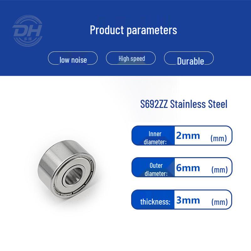 Stainless Steel Miniature Bearings: S6900ZZ, S6901ZZ, S6902ZZ, S694ZZ, S695ZZ, S696ZZ
