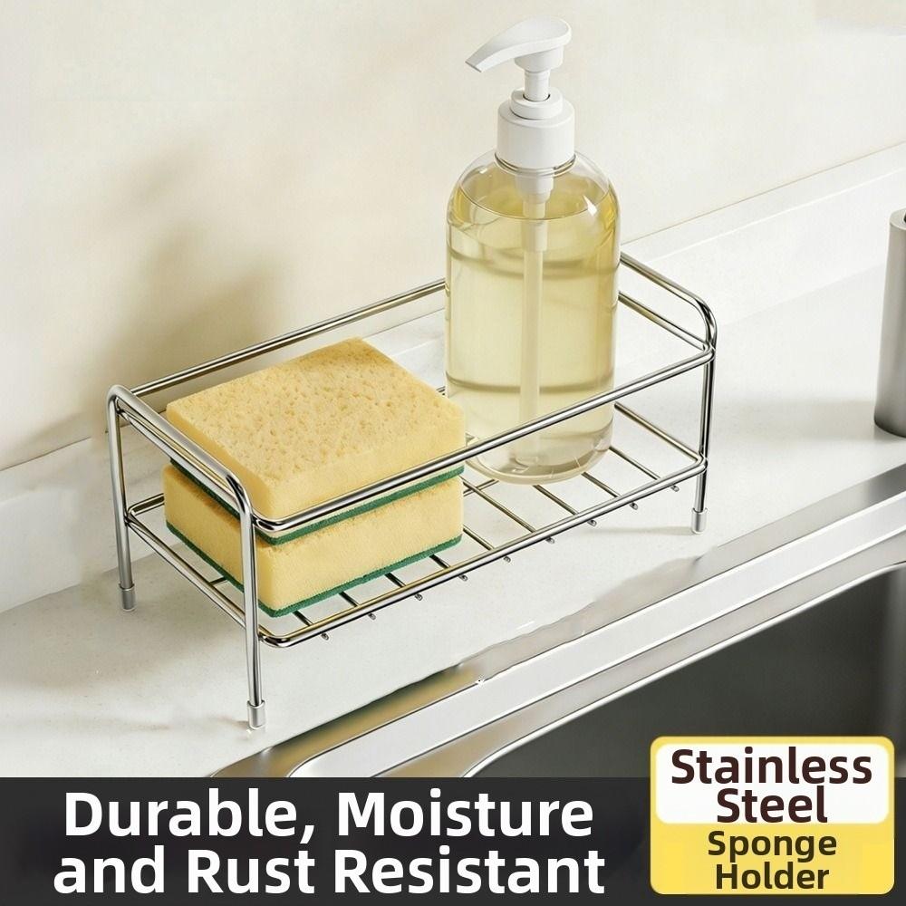 Waterproof Kitchen Sink Storage Rack Anti-rust Dishcloth Organizer Sponge Drain Holder Dormitory
