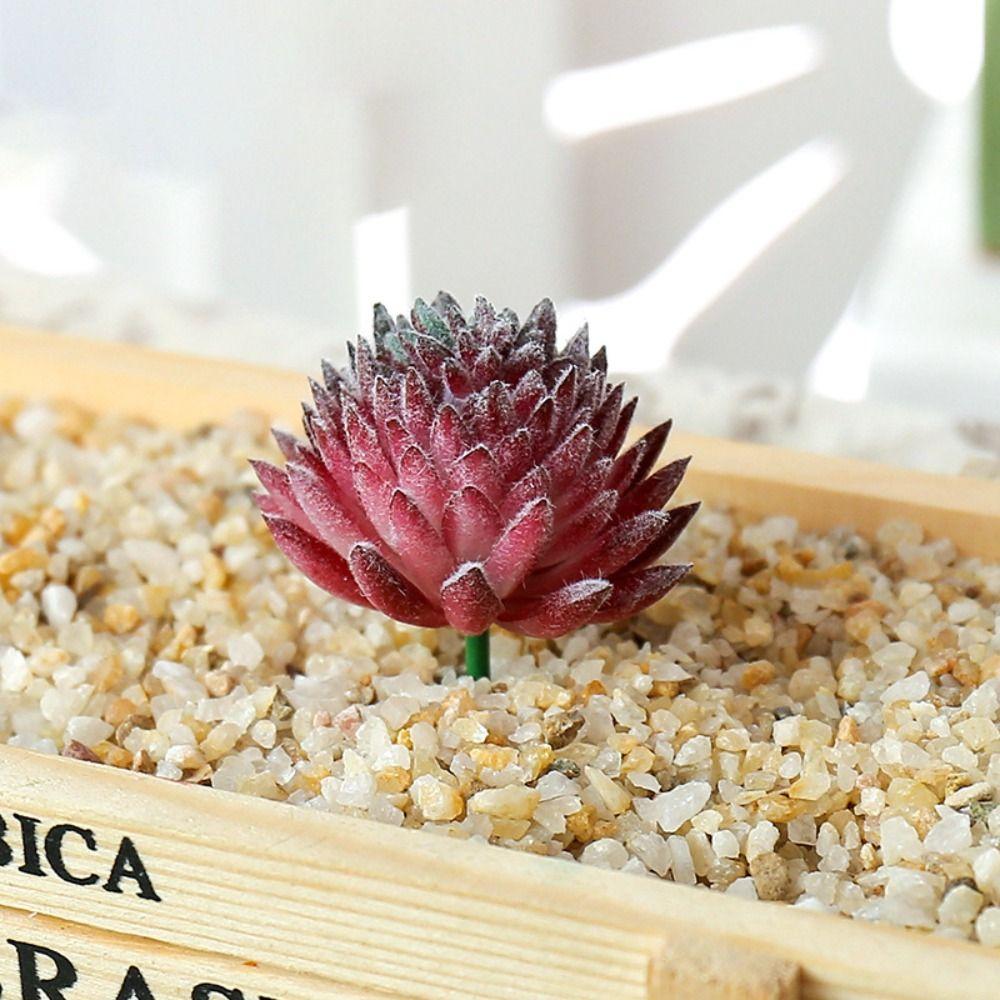 2 шт. Сделай сам Искусственные Суккуленты Мини Имитация Цветочных Растений Сад