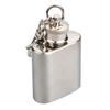 1 Oz Hip Flask Portable Good Sealing Sturdy Anti-rust with Keychains Travel Bottle Wine Flask Daily Use