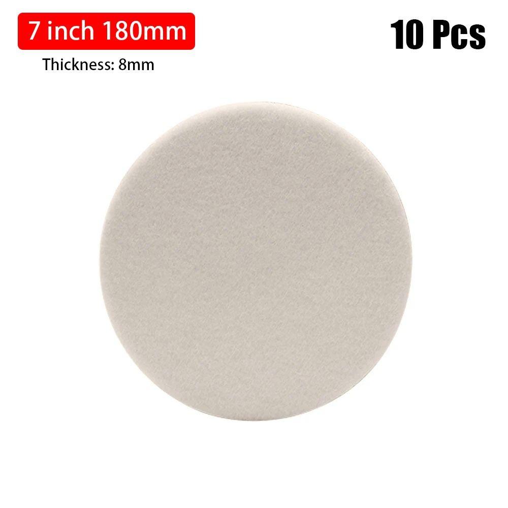1/10Pcs 75mm 100mm 125mm 150mm 180mm Wool Felt Discs 2/3/4/5/6/7inch Abrasive Wheel Polishing Pads