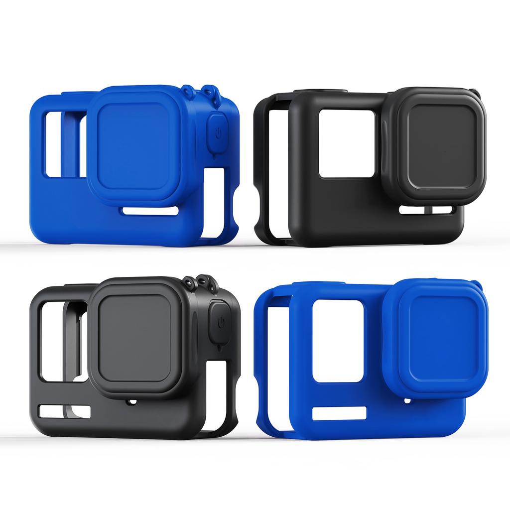 aMagisn AC19 Silicone Camera Protectiv Kit Camera Protector Case + Lense Cover + 2 Straps Compatible with Insta 360 Ace