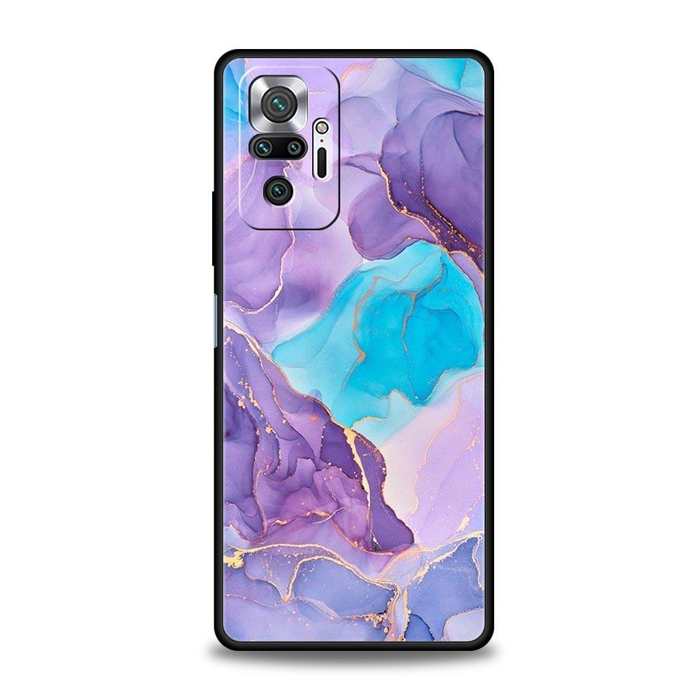 Для Redmi 10C Чехлы Funda Marble Ink Wash Мягкий чехол для телефона для Xiaomi Redmi Note 12 11 9S 9 8 10 Pro Plus 7 9T 8T 9C 9A 8A Чехол