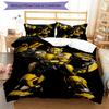 3pcs Bumblebee pattern bedding set duvet cover set includes duvet cover &pillowcases, perfect all season bedroom decoration & gift