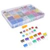 250Pcs Car Fuses Assortment Kit Blade Type Aluminum Sheet Automotive Replacement 2A40A M S