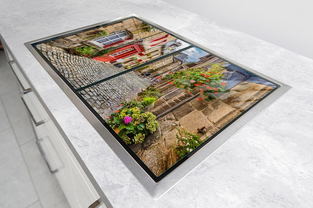Glass protective plate for stove 2x45x52 Street