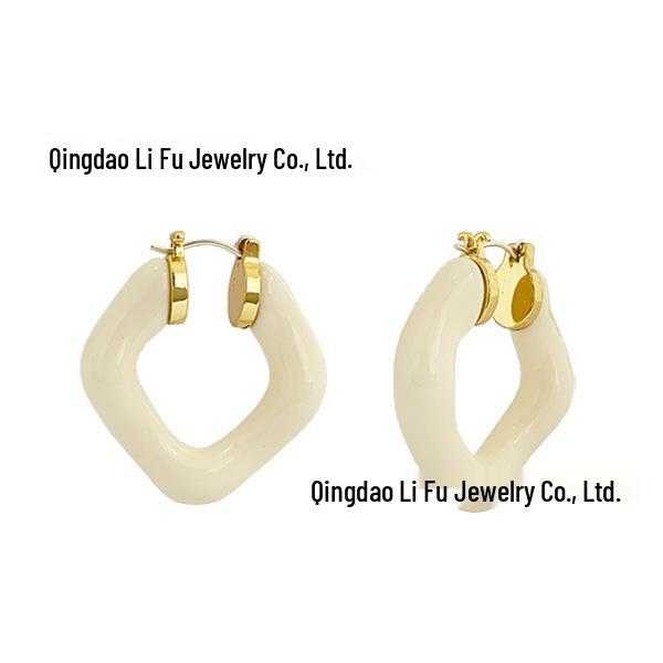 Лиза Стиль 2021 Модные Геометрические Круглые Серьги: Дизайн в стиле легкой роскоши