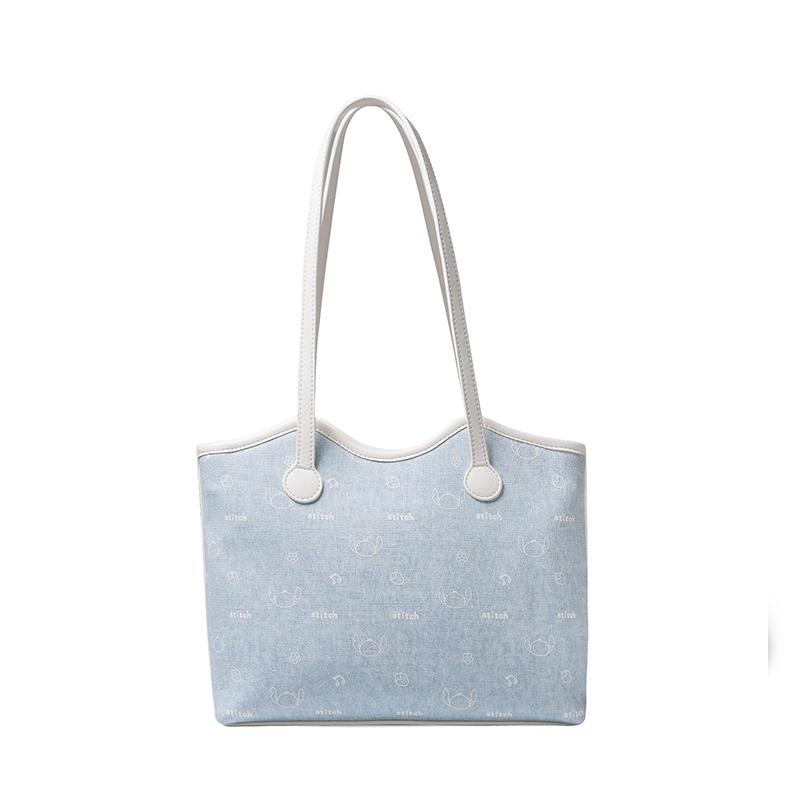 New Disney PVC Shoulder Bag Regular Women's Blue BMK-72840