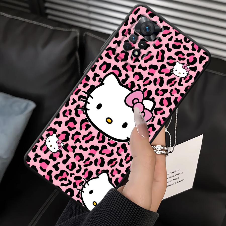 Чехол для телефона Leopard Hello K-Kittys для Xiaomi Redmi Note 14 12S A4 A5 10 12 11 Pro 11S 14C 13 Pro Plus A1 A2 A3 K40 K80 12C