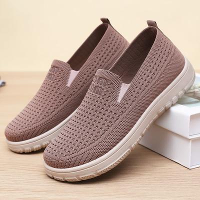 Универсальная и дышащая одинарная обувь, повседневная тканевая обувь на мягкой и толстой подошве, обувь-один шаг