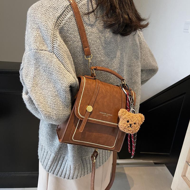 Design Sense Niche Bag Women's Casual Backpack Handbag Retro Going Out Backpack