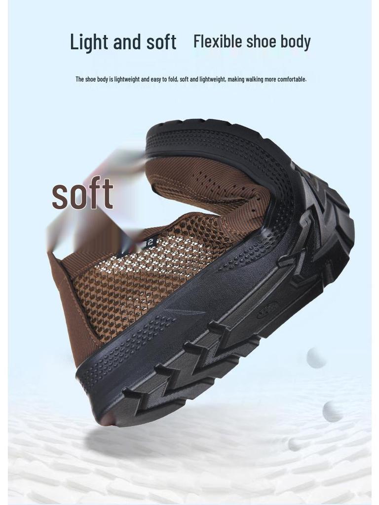 Men's Summer Casual Mesh Slip-On Shoes - Breathable, Soft Sole, Comfortable for All-Day Wear