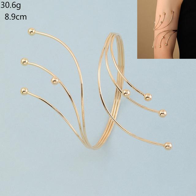 Металлические цветы, манжеты на плечо, браслеты для женщин, лист, бабочка, браслет, ажурные, ретро, браслеты для тела, панк-ювелирные изделия