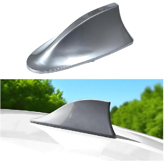 Car Shark Fin Antenna Cover, Top Roof Aerial Base AM/FM Radio Signal Base with Adhesive Tape, Fashionable Automotive Top Decoration Replacement,