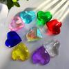 Love Heart Shaped Pendant Crystal Glass Peach Heart Loose Beads Charm for DIY Jewelry Necklace Earrings Making