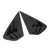1 Pair Rear Side Window Shutter Cover Trim Glossy Black Scratch Proof Window Louver Side Vent Trim F