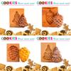 Wooden Cookie Mold Cutter, DIY Gingerbread Cookie Moulds, 3D Cake Embossing, Baking Mold, Rose Flower Cutter, Bakery Gadgets