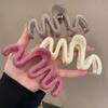 New Colorful Jelly Wave Hair Claw Clip Large Acrylic Hairpins Korean Sweet Simple Irregular Hair Clip Women Ponytail Headwear