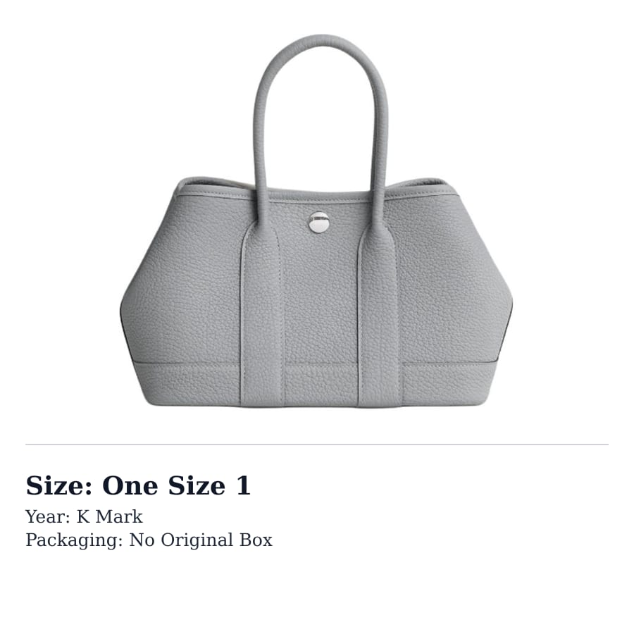 HERMES Neo Garden Negonda Calfskin Handbags Mini Women's P0 Gris Pantin Puppet Gray H086422CKP0