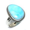 Кольцо из стерлингового серебра 925 пробы с драгоценным камнем Natural Republic Larimar S.7 K7s83