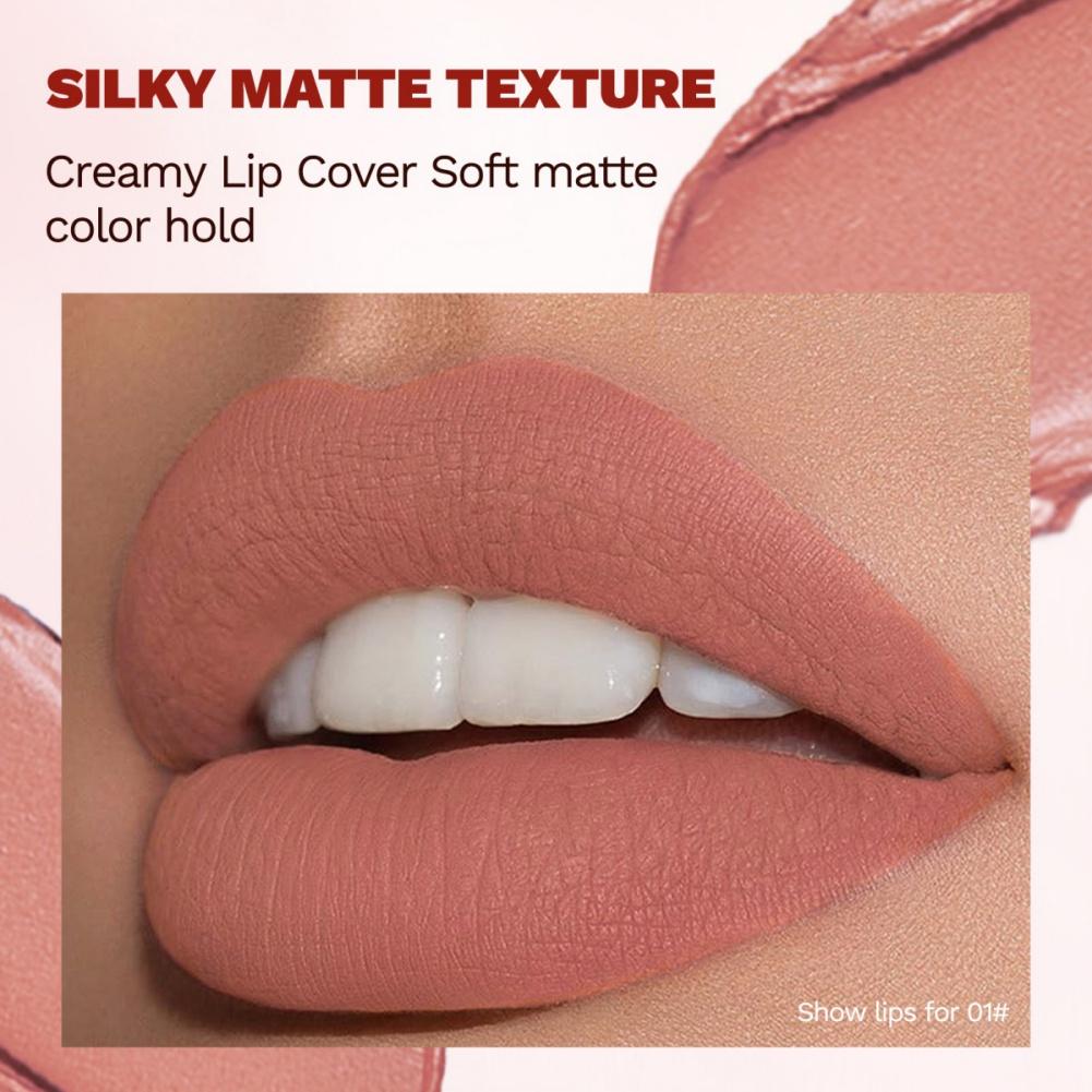 Velvet Lipstick Matte Texture Smooth and Soft Lip Long-lasting Lipstick