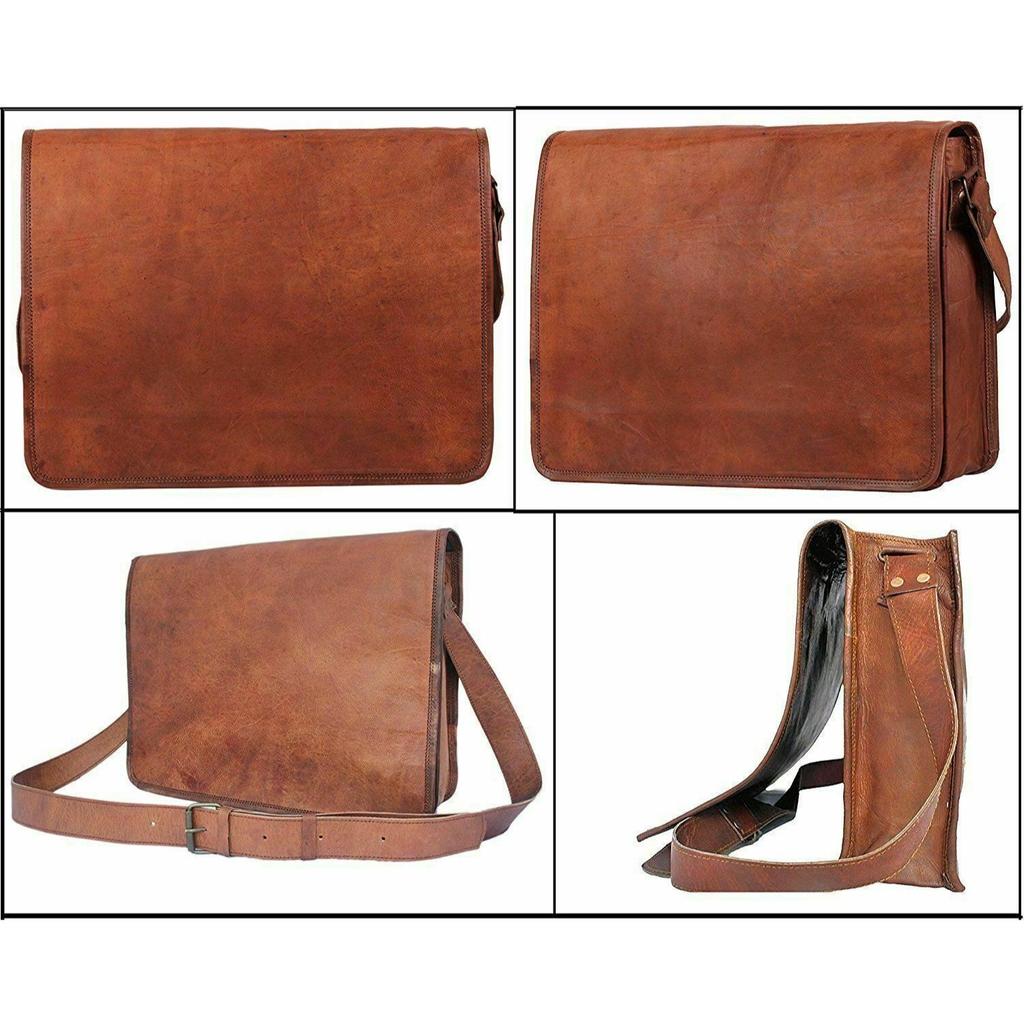 Сумка из натуральной кожи через плечо мужская сумка-портфель для ноутбука S коричневый новый