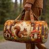 Multi-functional Fitness Short Bag Polyester Quilted Travel Bag Travel Handbag  Outdoor Use