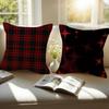 Ins Black And Red Pillow Gift Home Office Decoration Pillow Bedroom Sofa Car Cushion Coverpillow Case