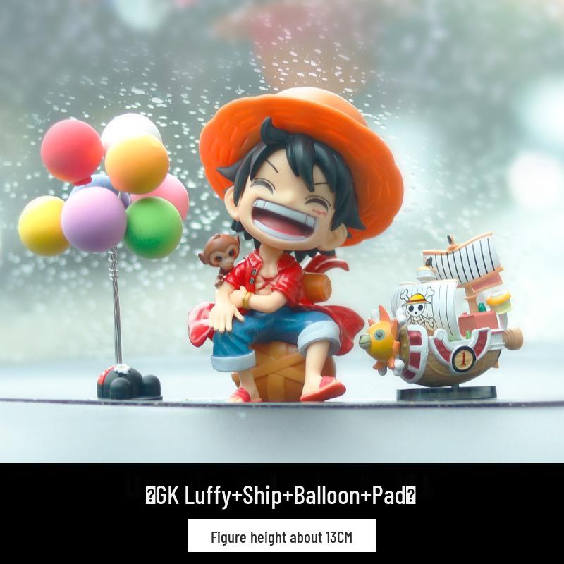 Аниме One Piece Украшение на центральную консоль автомобиля с Луффи и Зоро - Аксессуар для украшения интерьера.
