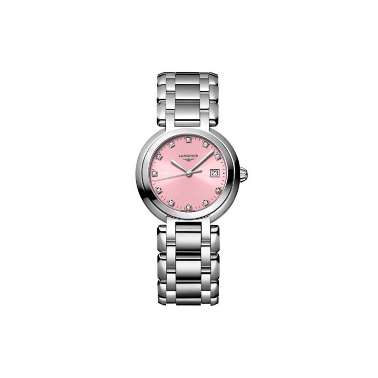 Longines Conquest Series Quartz Movement 30M Water Resistant Watch 30Mm Pink Dial Women watches L8.122.4.99.6