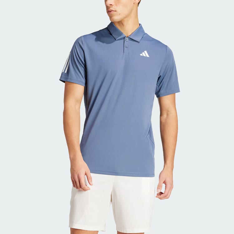 adidas Поло Club 3 Stripes Поло Мужское Синее IY3216