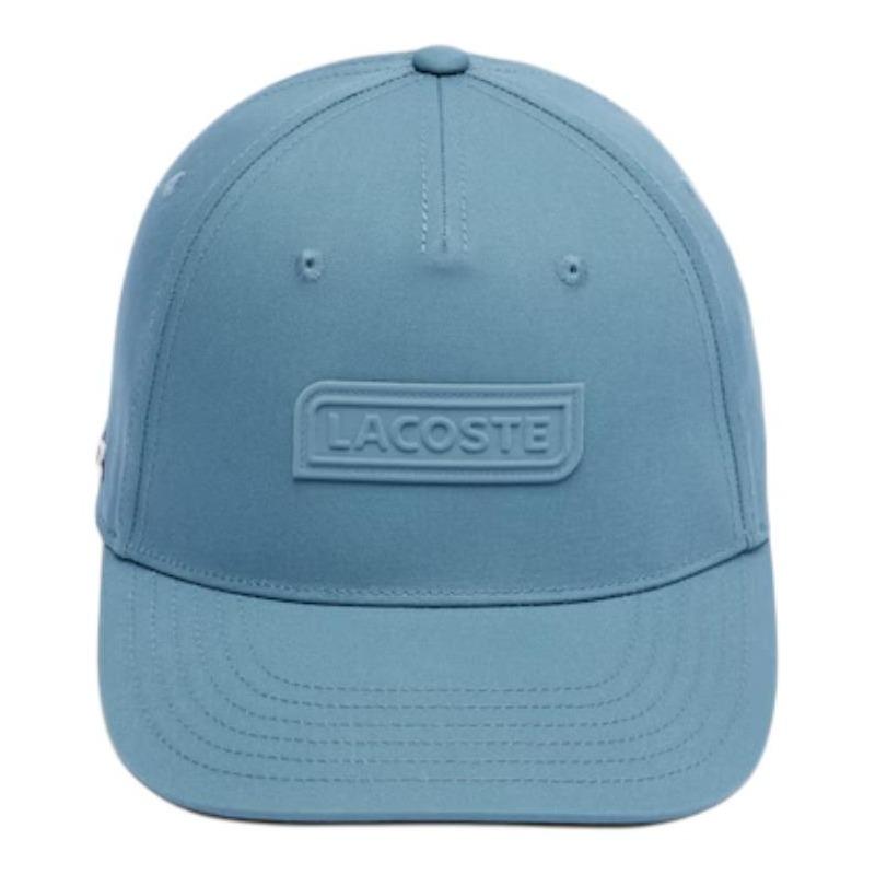 Lacoste Дизайн логотипа с жирными буквами Полиэстеровая бейсболка Женская Кремово-белый Синий Хлопковый купол Базовая Простая Спортивная Минималистичная Повседневная RK0742-55G