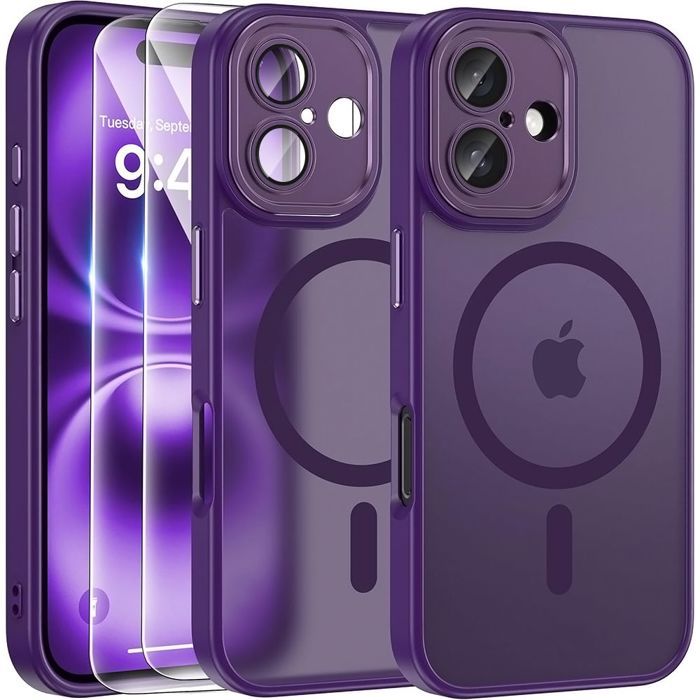 Coque de Protection - BOOLING - pour iPhone 17 - Violet - Antichoc - Protection Caméra