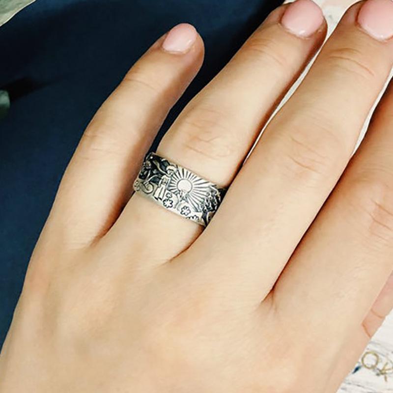 Trendy Little Prince Little Fox Planet Ring Female, Vintage Morgan Ladies Ring Jewelry