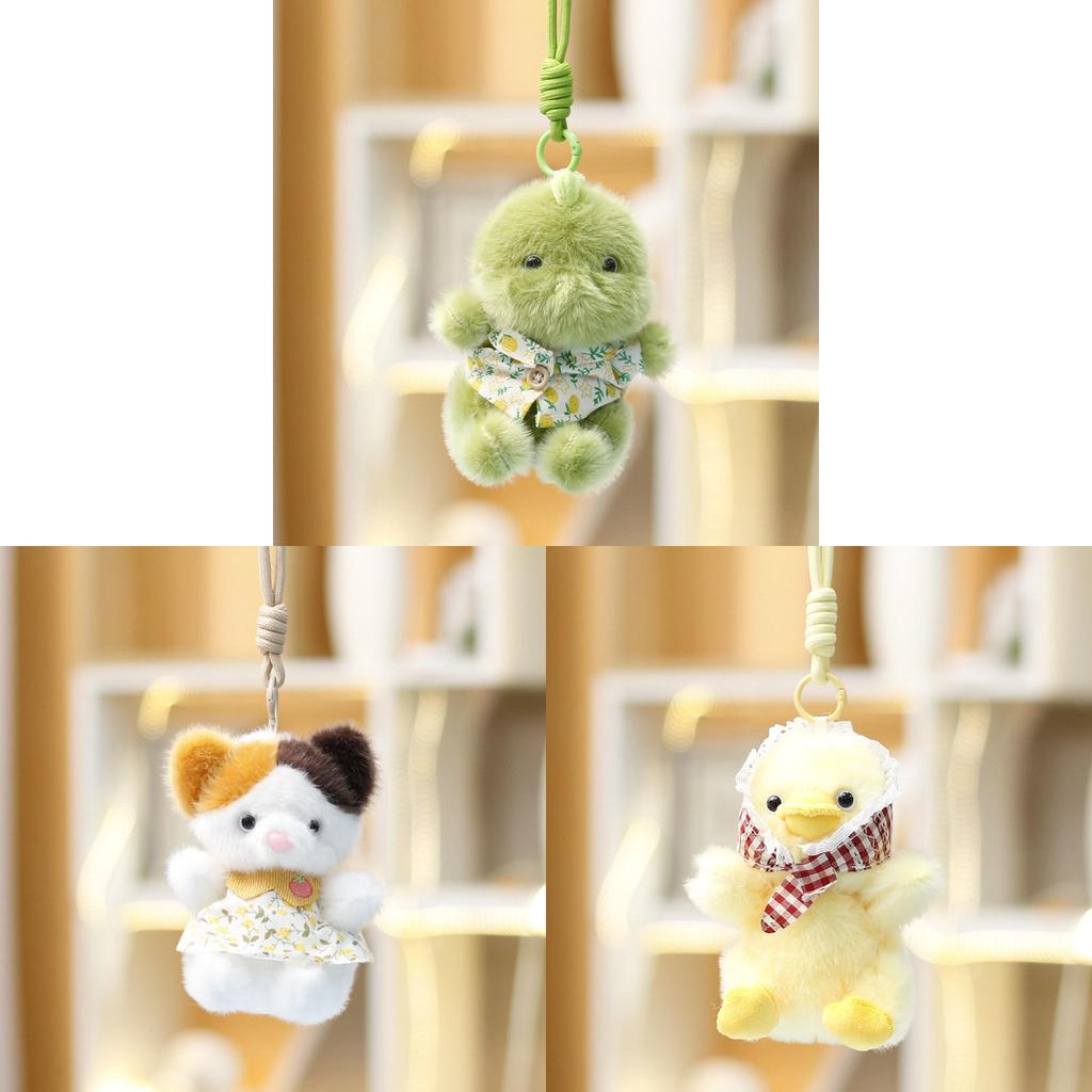 Adorable Plush Dinosaur Toy With Bunny Shape For Girls Gift And Keychain Decor