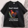 Dont Shoot I Need Apricots for My Chicken T Shirt Arc Raiders Scrappy Tshirt Graphic Tee Cotton Short Sleeve 2026 Men Tshirt
