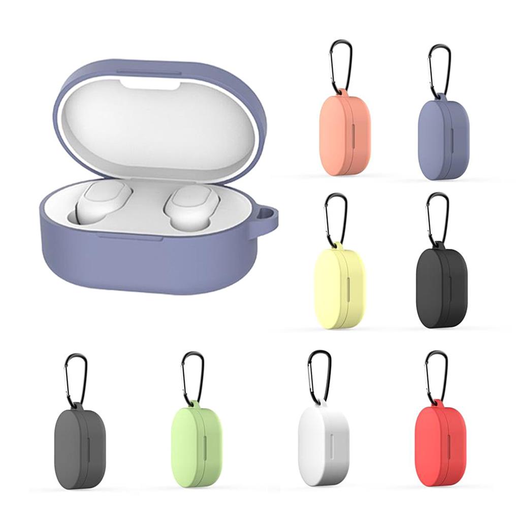 Силиконовые чехлы для наушников с брелком для ключей, защитный чехол для беспроводных наушников, устойчивый к царапинам, совместимый с Bluetooth, чехол для наушников