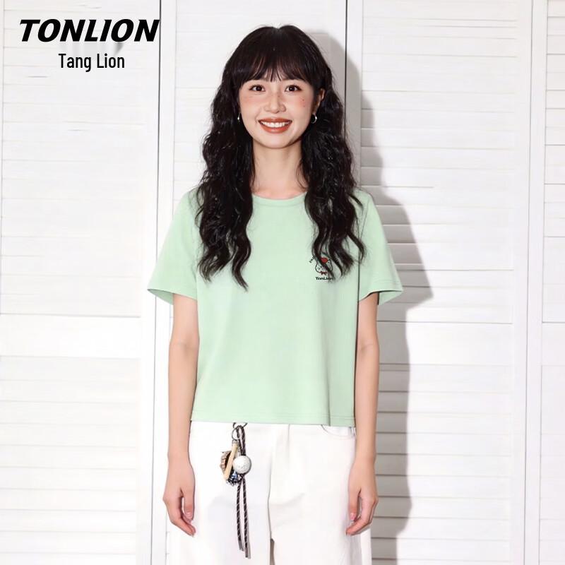 TonLion Women's 100% Cotton Short-Sleeve T-Shirt