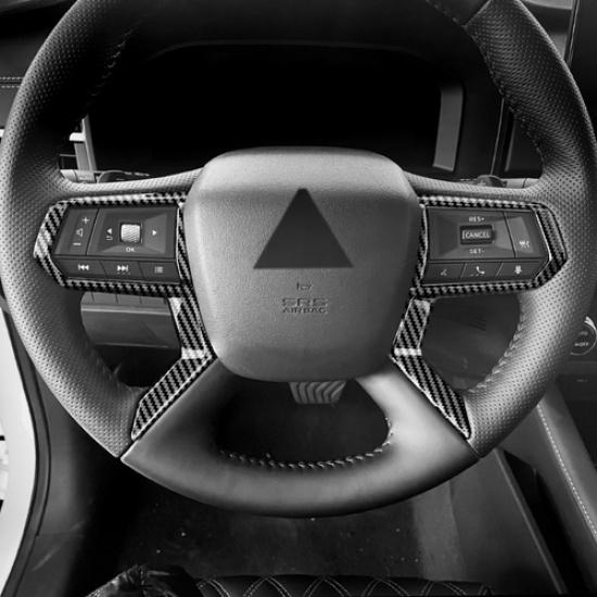 Отделка рамки декора рулевого колеса из углеродного волокна для Mitsubishi Outlander