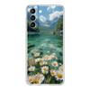 Чехол для телефона Samsung Galaxy S24 Plus S23 S22 S21 S20 FE Ultra 5G S10 S10E S9, мягкий прозрачный чехол, милый арт, красивый инди, ярко-розовый