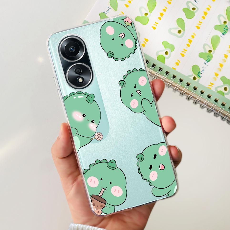 Case For Oppo A58 4G Cute Butterfly Soft Clear Shockproof Phone Cover For OppoA58 OppoA58 A 58 4G CPH2577 Fundas Capa Coque