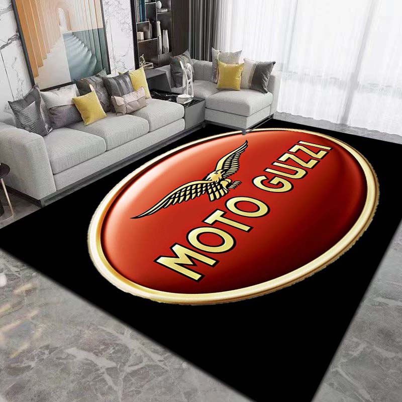 2026 New Retro Motorcycle G-Guzzi Printed Carpet Living Room Bedroom Decoration Tea Table Table Non slip Entrance Carpet Gift