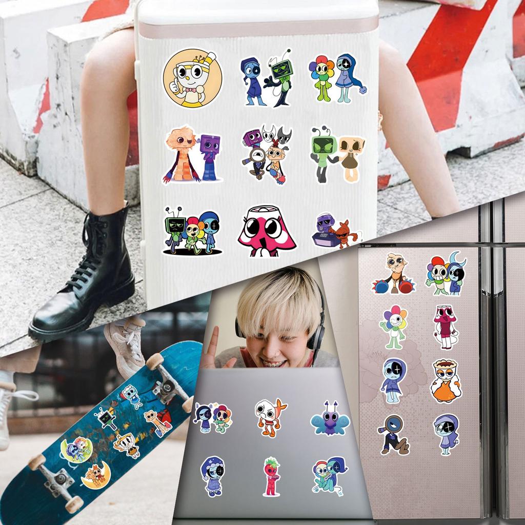 54Pieces Graffit Stickers To Decorate Laptop Luggage Stickers