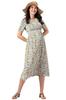Casual Breastfeeding Maternity Retro Flower [Seraphin] Dress, Dress, TAMIKA, Women's,