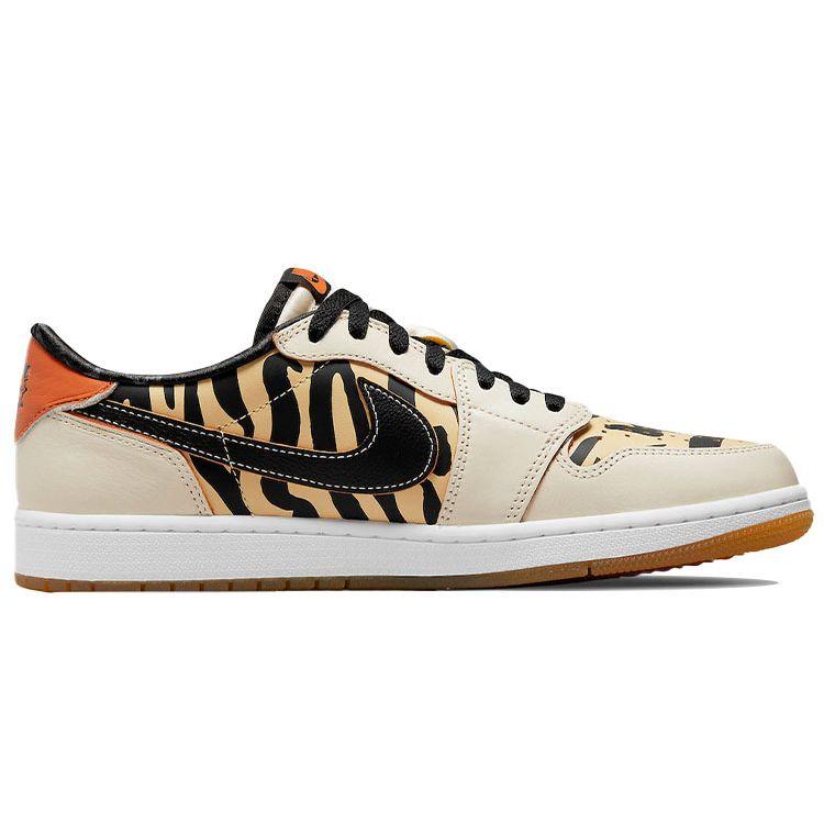 Air Jordan 1 Retro Low OG Кроссовки унисекс «Китайский Новый год - Год Тигра» Белый Парус Черный DH6932-100