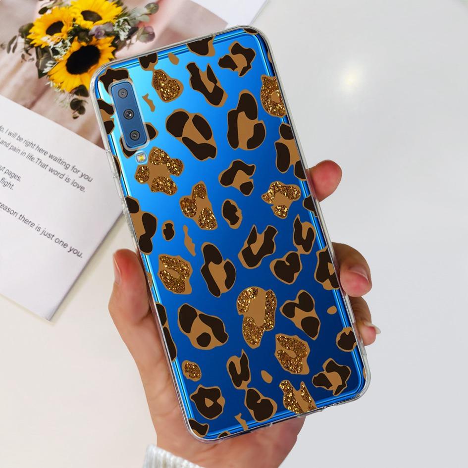 Силиконовый Чехол Для Samsung Galaxy A7 2018 Чехол A750 A750F Чехол Прозрачный ТПУ Модный Чехол Для Телефона Для Samsung A 7 2018 SM-A750F Fundas
