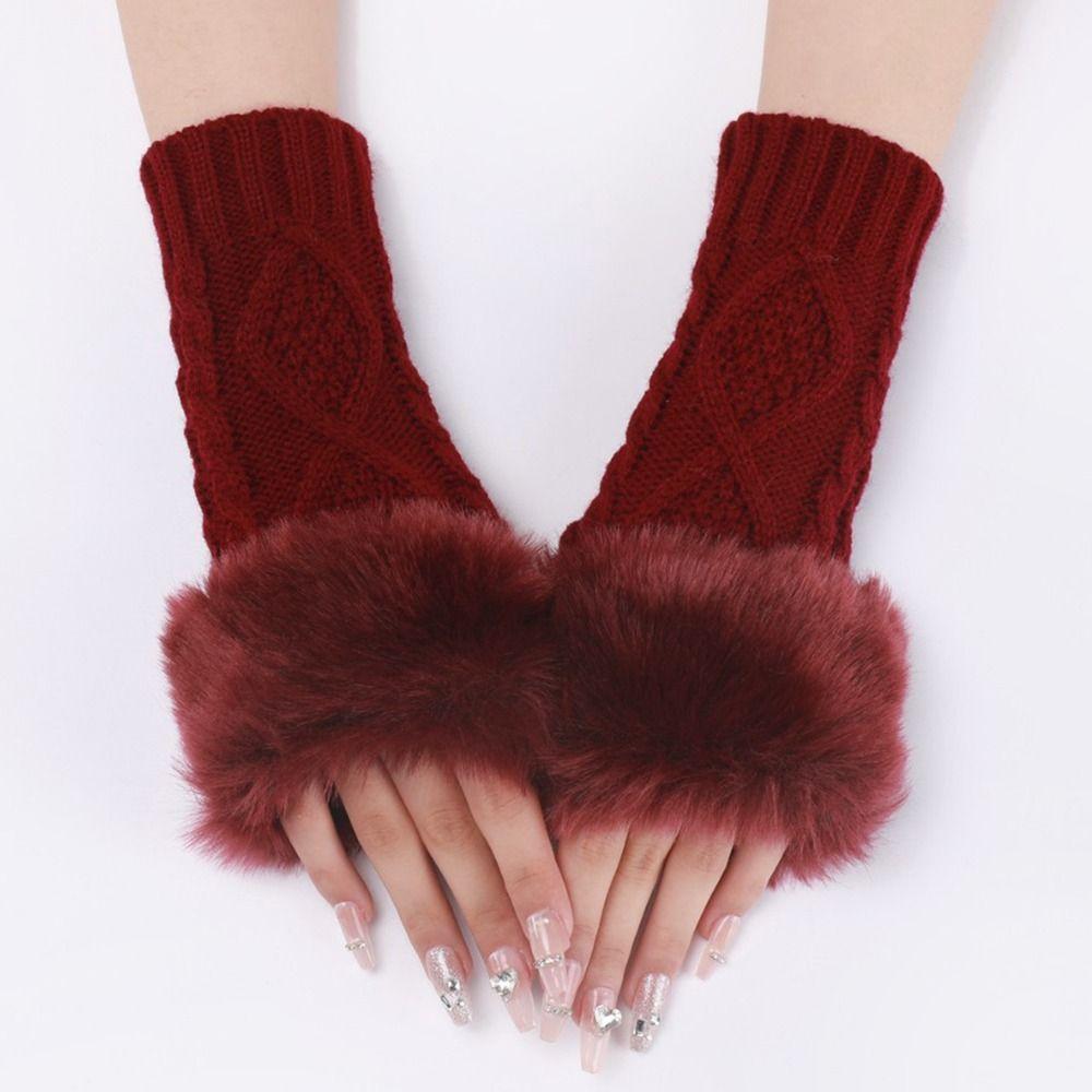 Грелки Митенки Твист Женские Перчатки Длинные Митенки Длинные Вязаные Перчатки Перчатки без пальцев